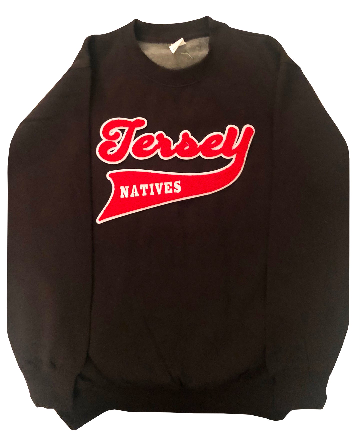 BLACK JERSEY NATIVE CREWNECK